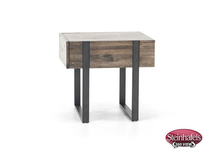 magnussen home furnishing inc brown end table  image   