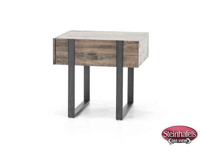 magnussen home furnishing inc brown end table  image   