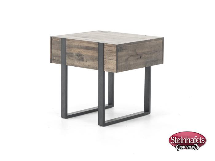 magnussen home furnishing inc brown end table  image   