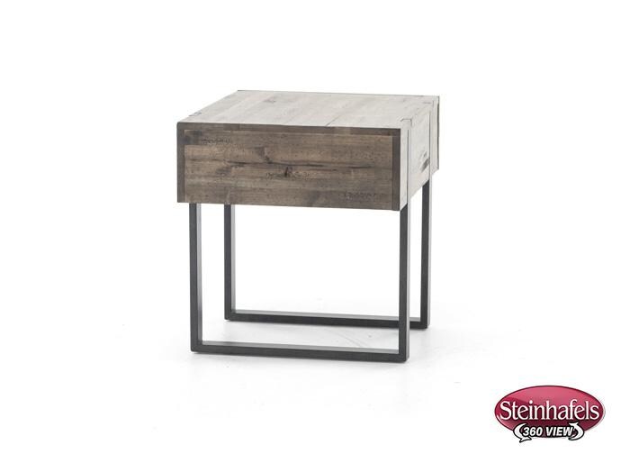 magnussen home furnishing inc brown end table  image   