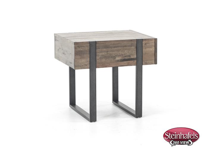 magnussen home furnishing inc brown end table  image   