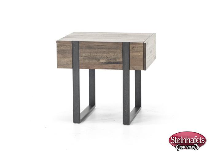 magnussen home furnishing inc brown end table  image   