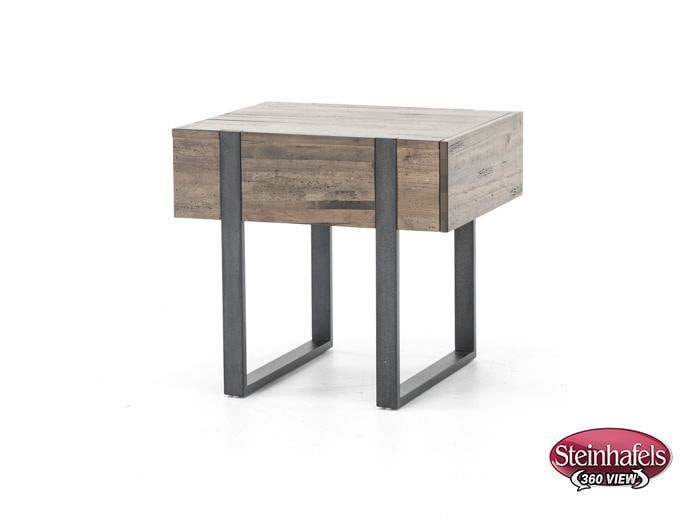 magnussen home furnishing inc brown end table  image   
