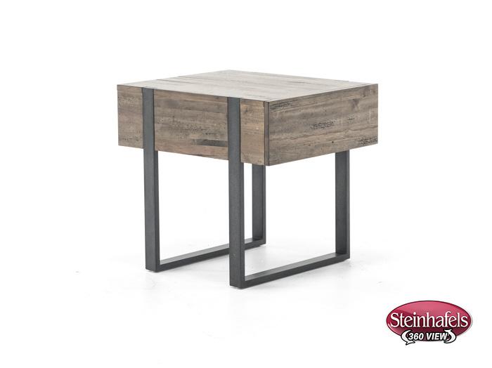 magnussen home furnishing inc brown end table  image   