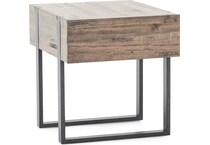 magnussen home furnishing inc brown end table   