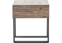 magnussen home furnishing inc brown end table   