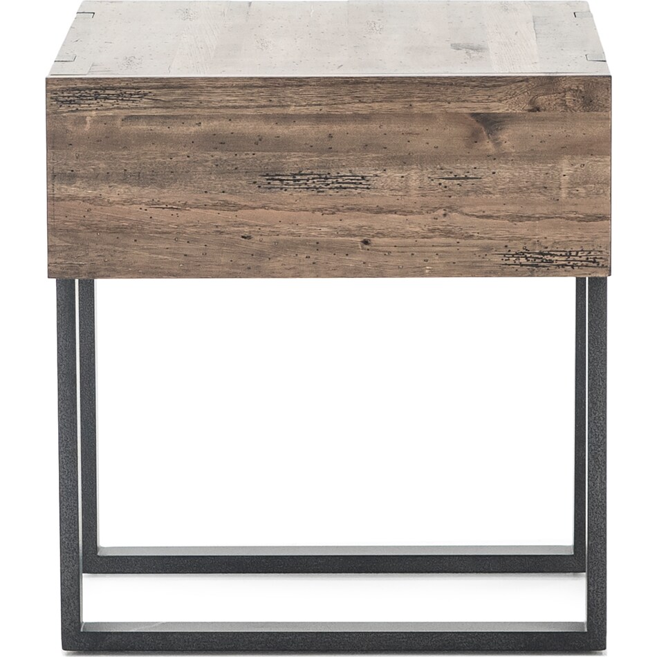 magnussen home furnishing inc brown end table   