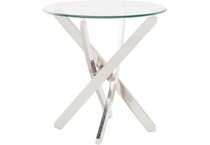 magnussen home furnishing inc grey end table   