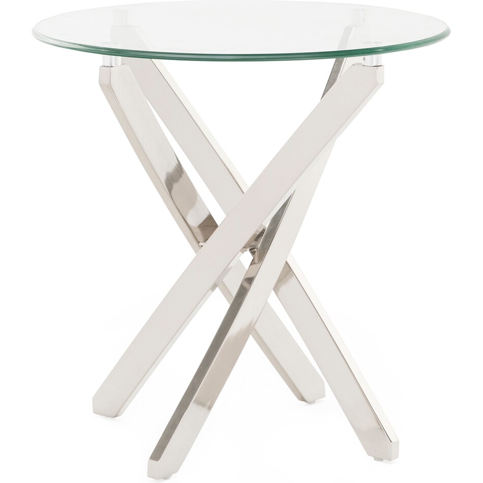 magnussen home furnishing inc grey end table   