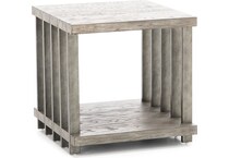 magnussen home furnishing inc grey end table eldr  