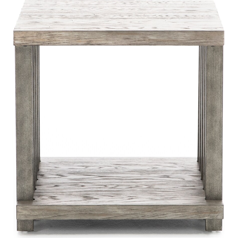 magnussen home furnishing inc grey end table eldr  