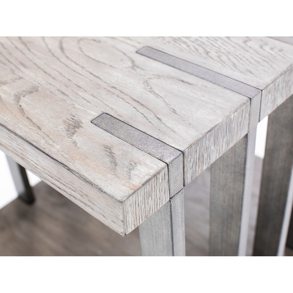 magnussen home furnishing inc grey end table eldr  