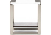 magnussen home furnishing inc white chairside table para  