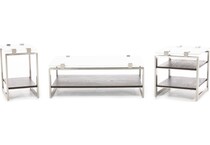 magnussen home furnishing inc white chairside table para  