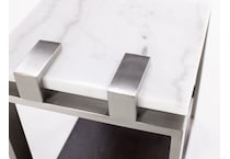 magnussen home furnishing inc white chairside table para  