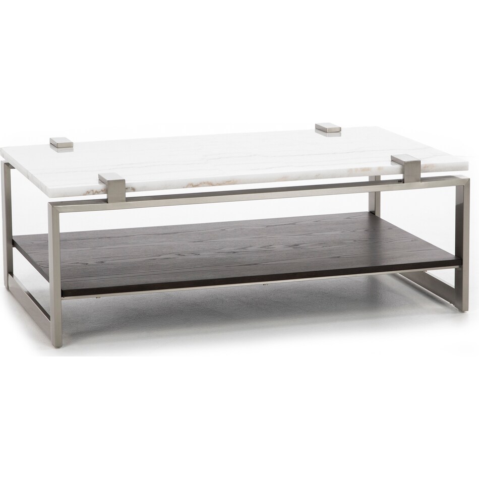 magnussen home furnishing inc white cocktail table para  