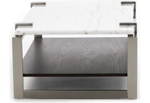 magnussen home furnishing inc white cocktail table para  
