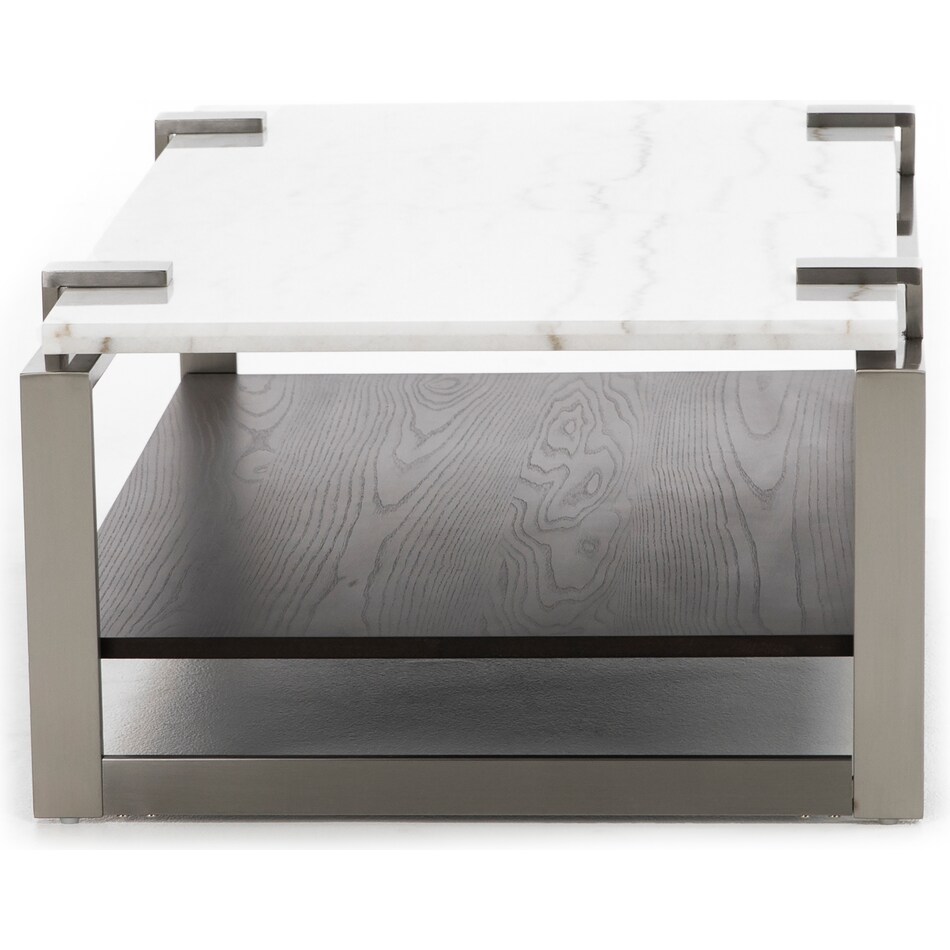 magnussen home furnishing inc white cocktail table para  