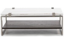 magnussen home furnishing inc white cocktail table para  