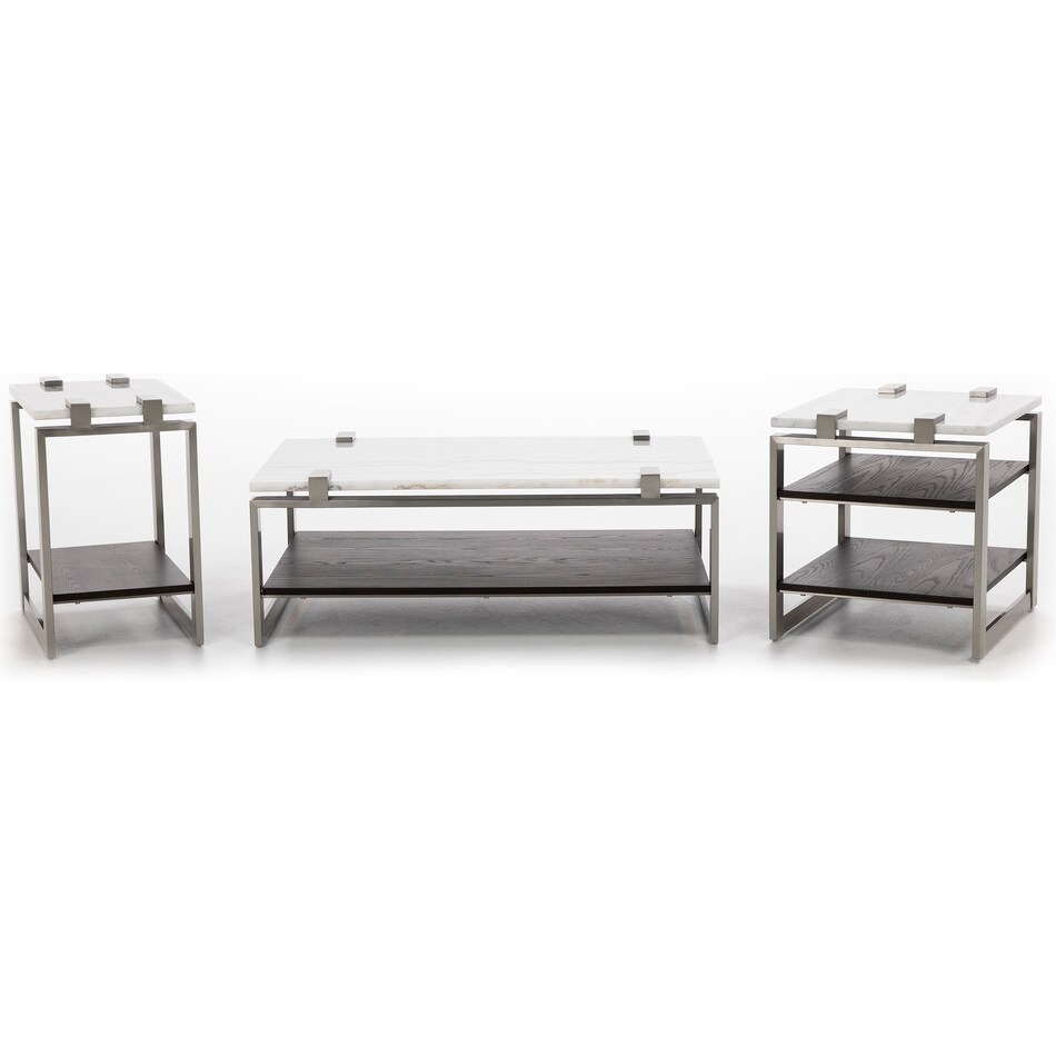 magnussen home furnishing inc white cocktail table para  