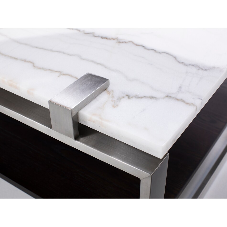 magnussen home furnishing inc white cocktail table para  