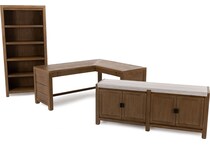 magp brown bookcase plm  