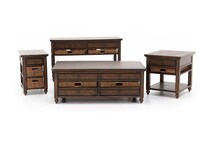 magp brown end table   