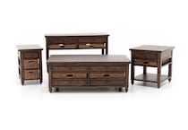 magp brown sofa table   