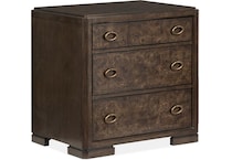 magp brown three drawer   