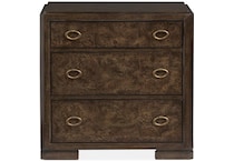 magp brown three drawer   