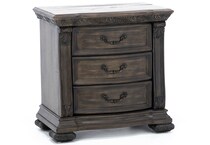 magp brown three drawer   