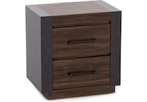 magp brown two drawer   