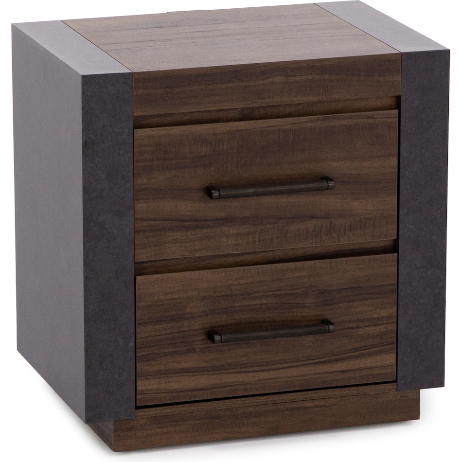 magp brown two drawer   
