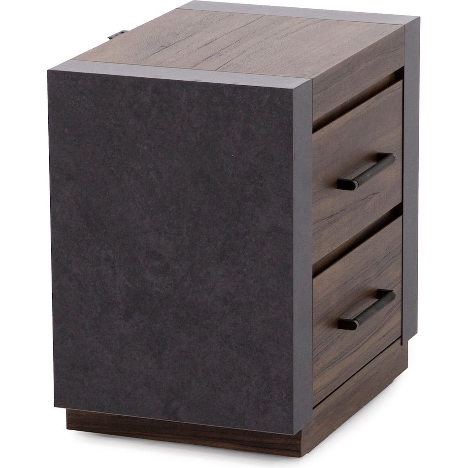 magp brown two drawer   