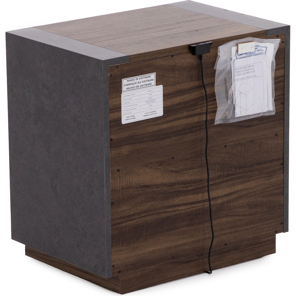 magp brown two drawer   