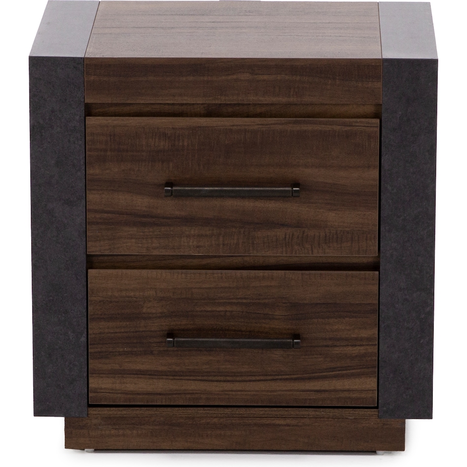 magp brown two drawer   