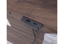 magp brown two drawer   