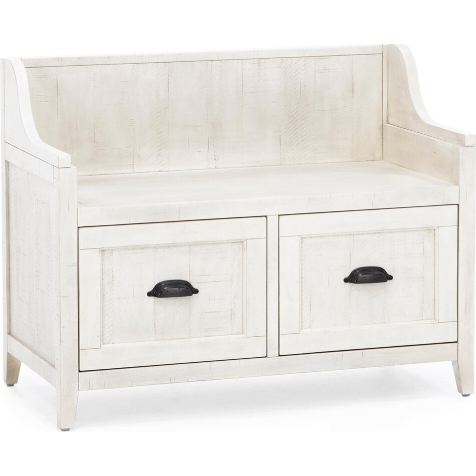 magp white bench trunk stora  