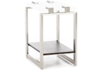 magp white chairside table para  