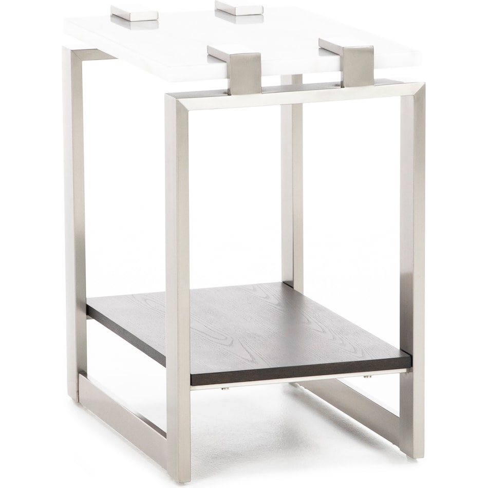 magp white chairside table para  