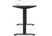 martin furniture black desk rised  