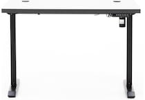 martin furniture black desk rised  