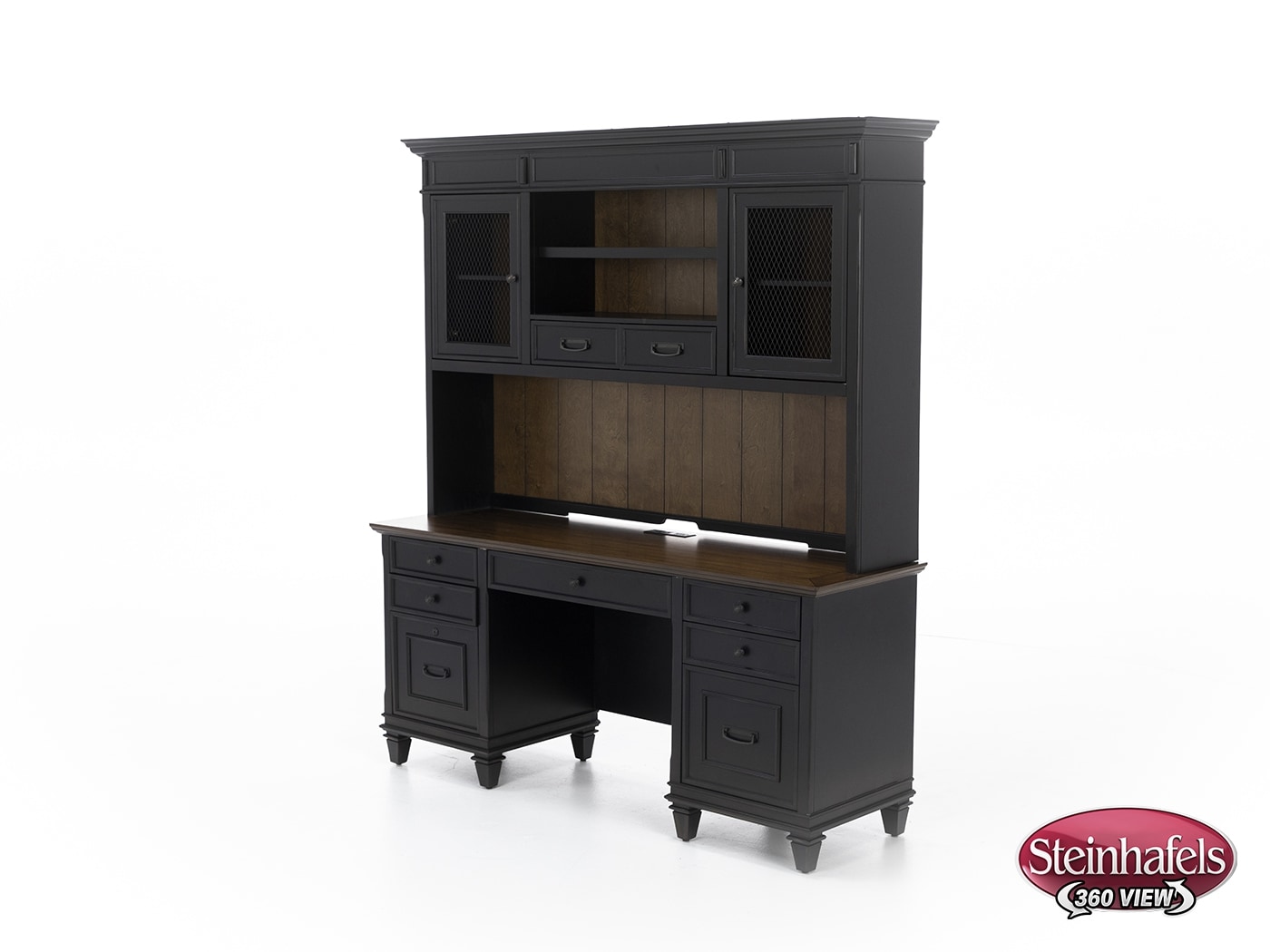 martin furniture brown desk  image pk  