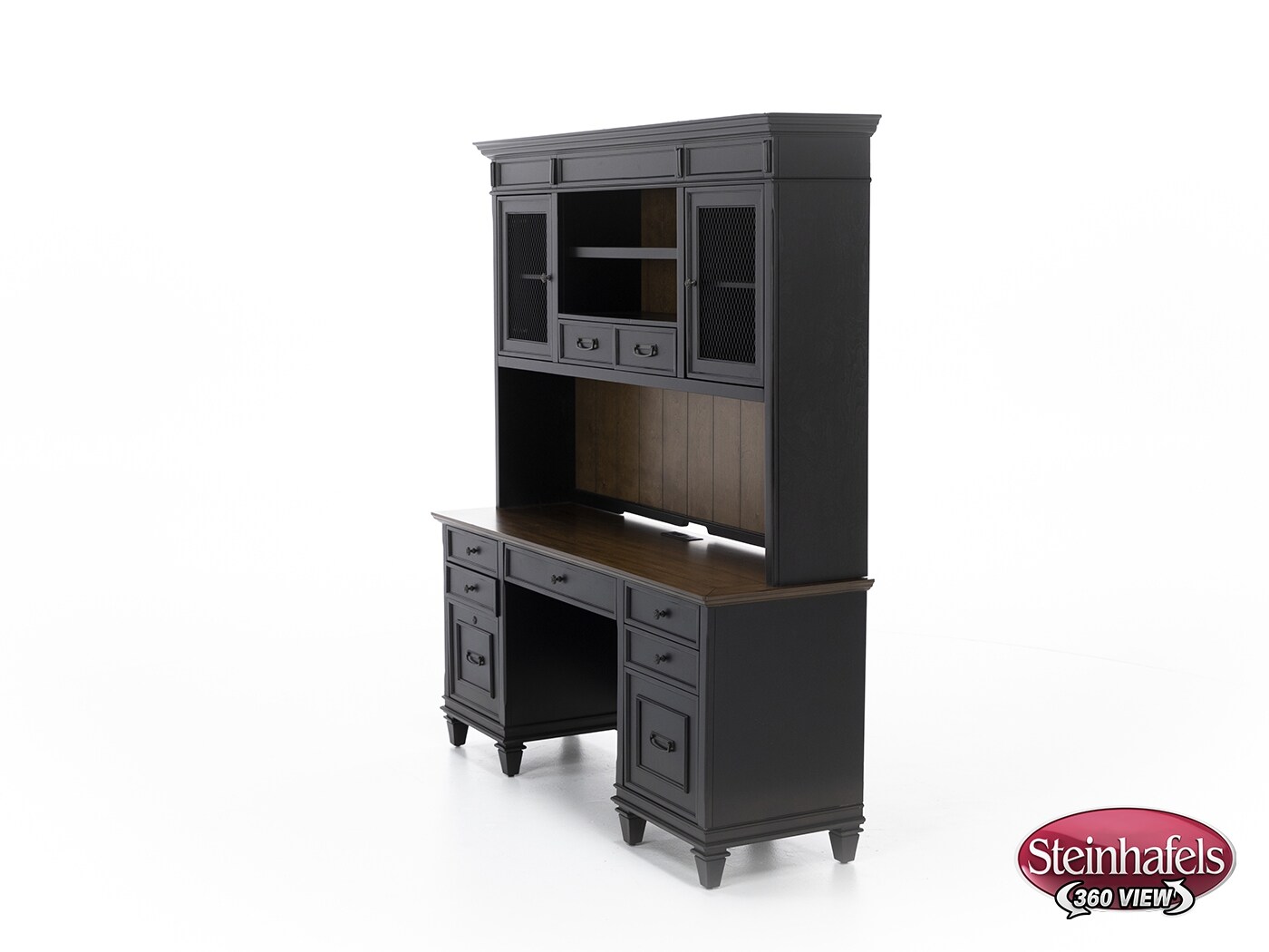 martin furniture brown desk  image pk  