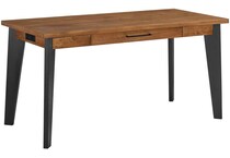 martin furniture brown desk and  