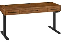 martin furniture brown desk and  