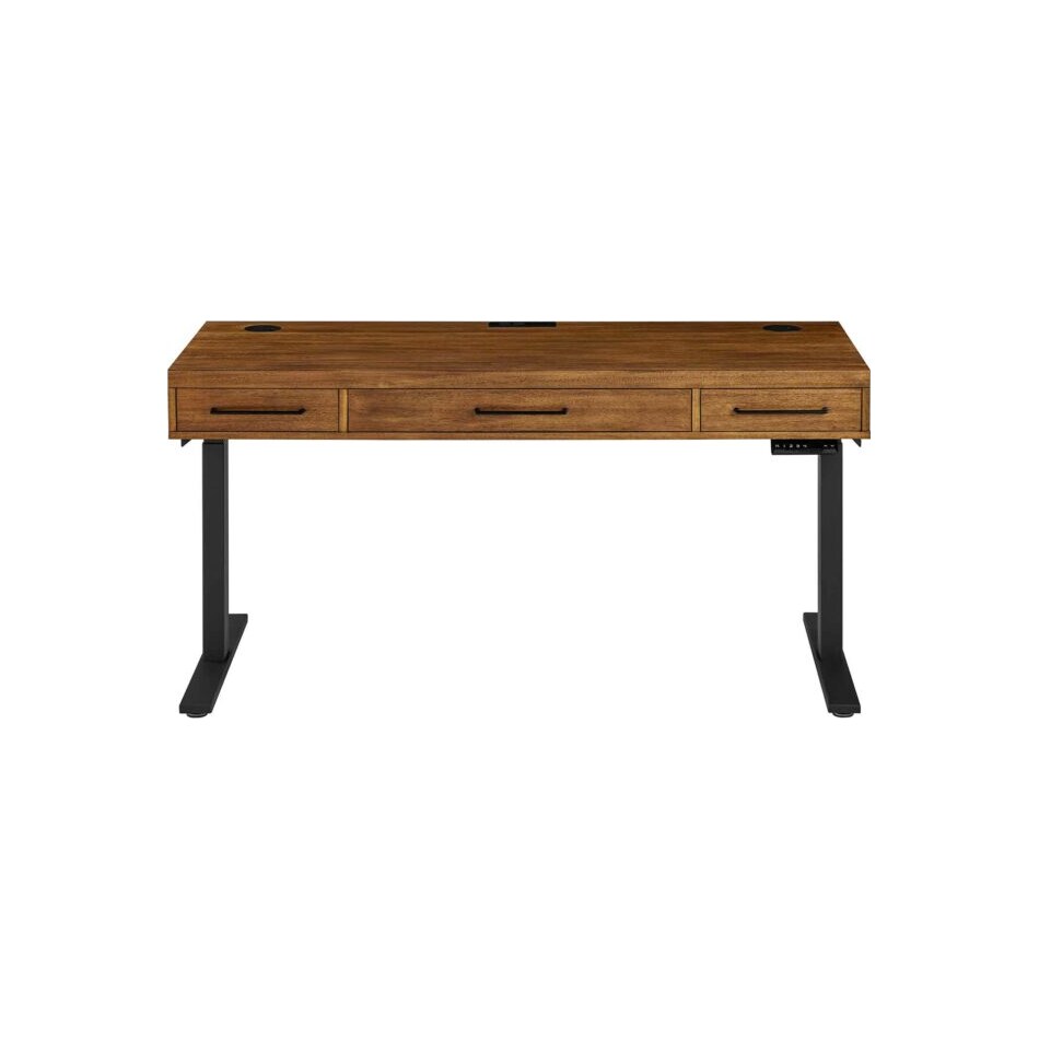 martin furniture brown desk and  