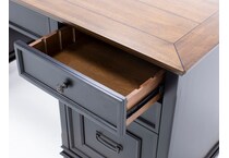 martin furniture brown desk pk  