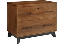 martin furniture brown filing cabinet and  