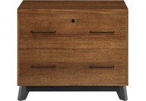 martin furniture brown filing cabinet and  